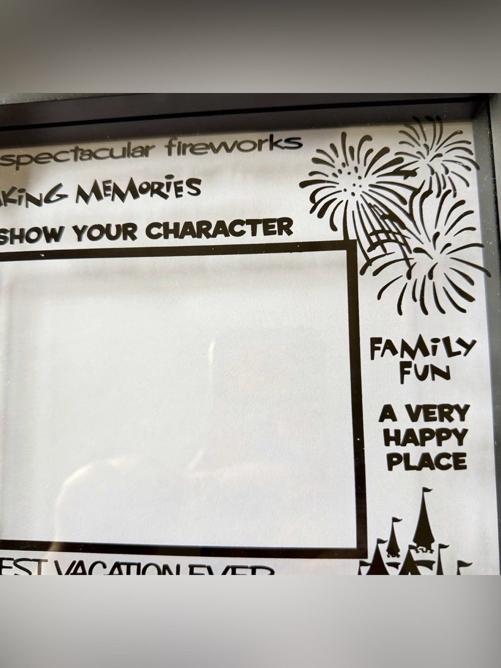 Walt Disney Parks Glass 4X6 Picture Frame Vacation Memories Mickey - Picture 5 of 8